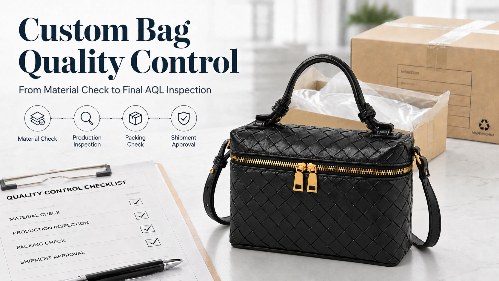 Custom Bag Quality Control: Material Check to Final AQL Inspection