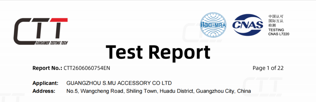 Custom bag material sourcing and chemical compliance testing for international markets.