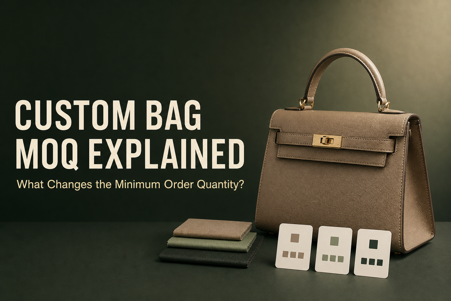 Custom Bag MOQ Explained: What Changes the Minimum Order Quantity?