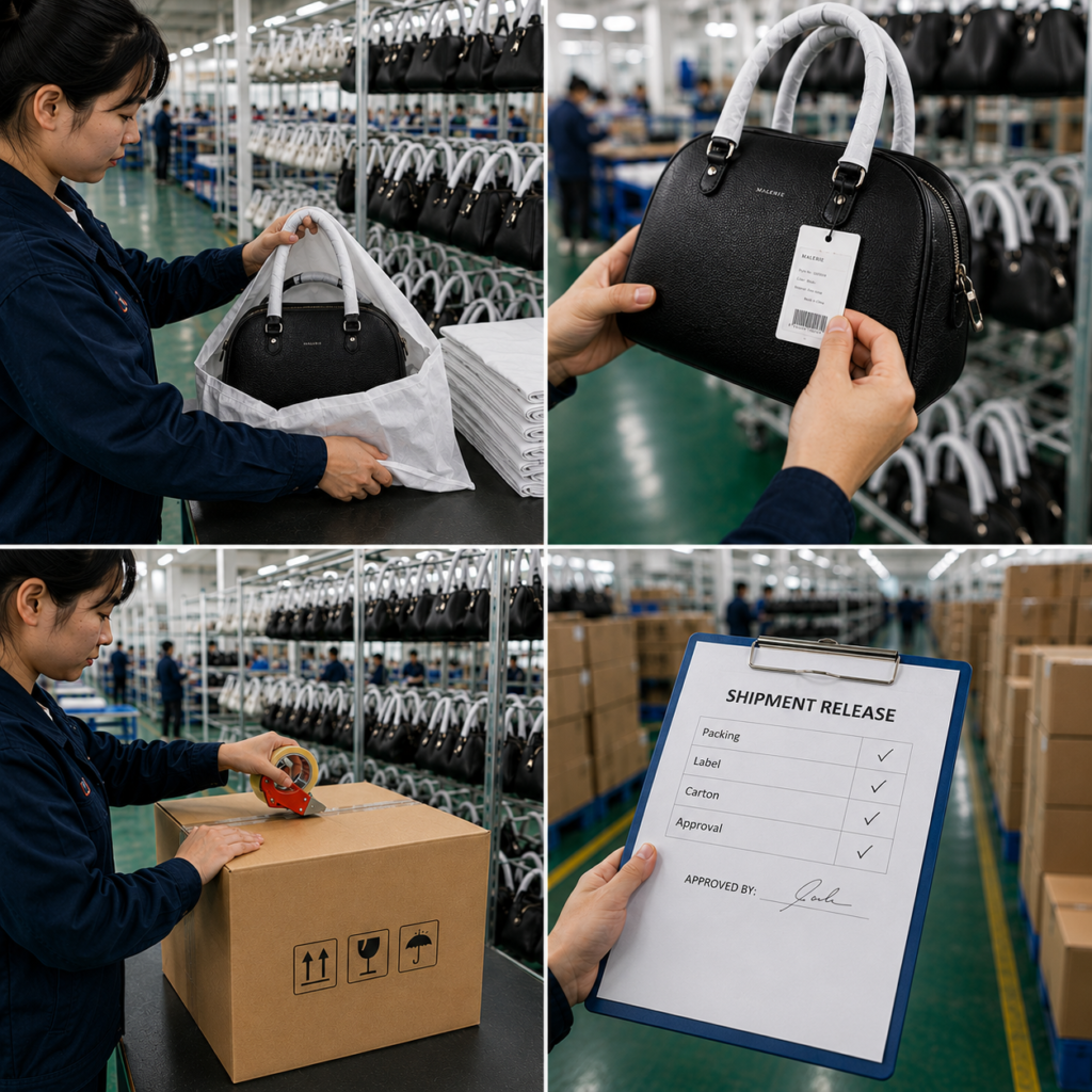 Final AQL inspection in a bag quality control checklist