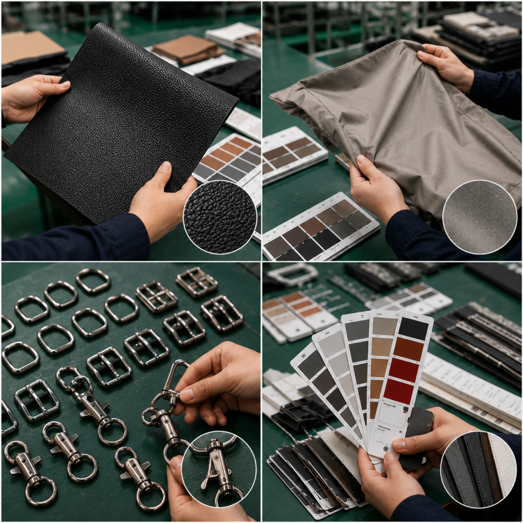 Bag quality control checklist for material approval and sample review