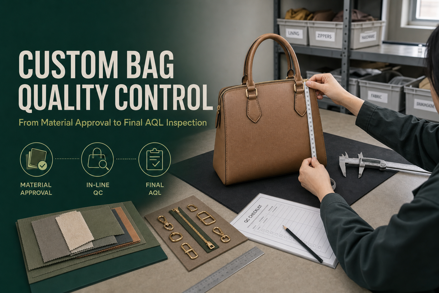 Custom Bag Quality Control Checklist: From Material Approval to Final AQL Inspection