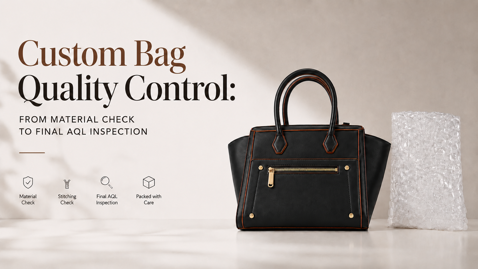 ustom Bag Quality Control | S.MU ACCESSORY