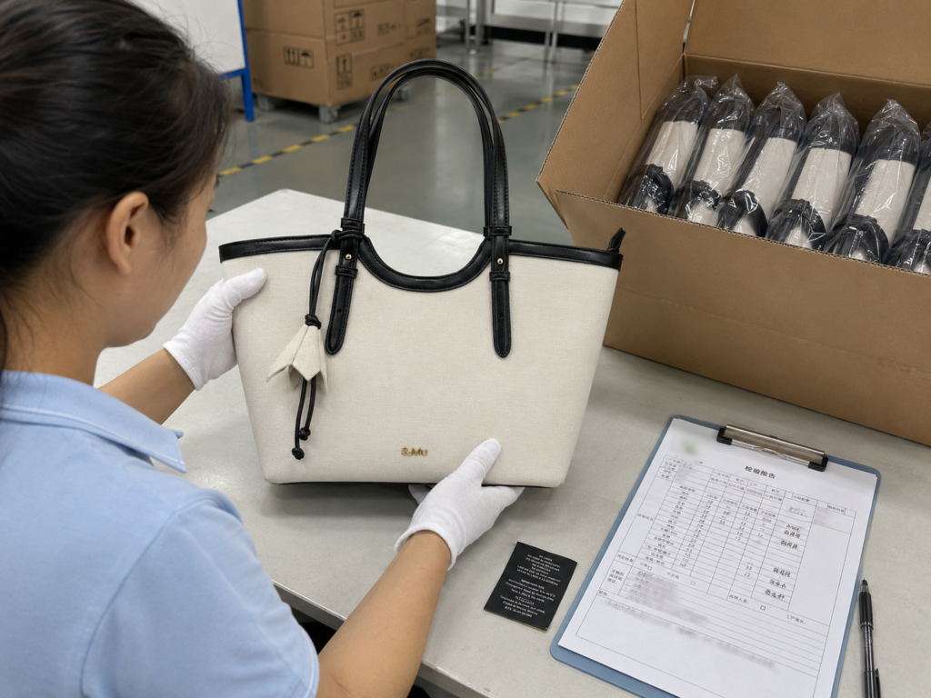 Final AQL inspection in a bag quality control checklist