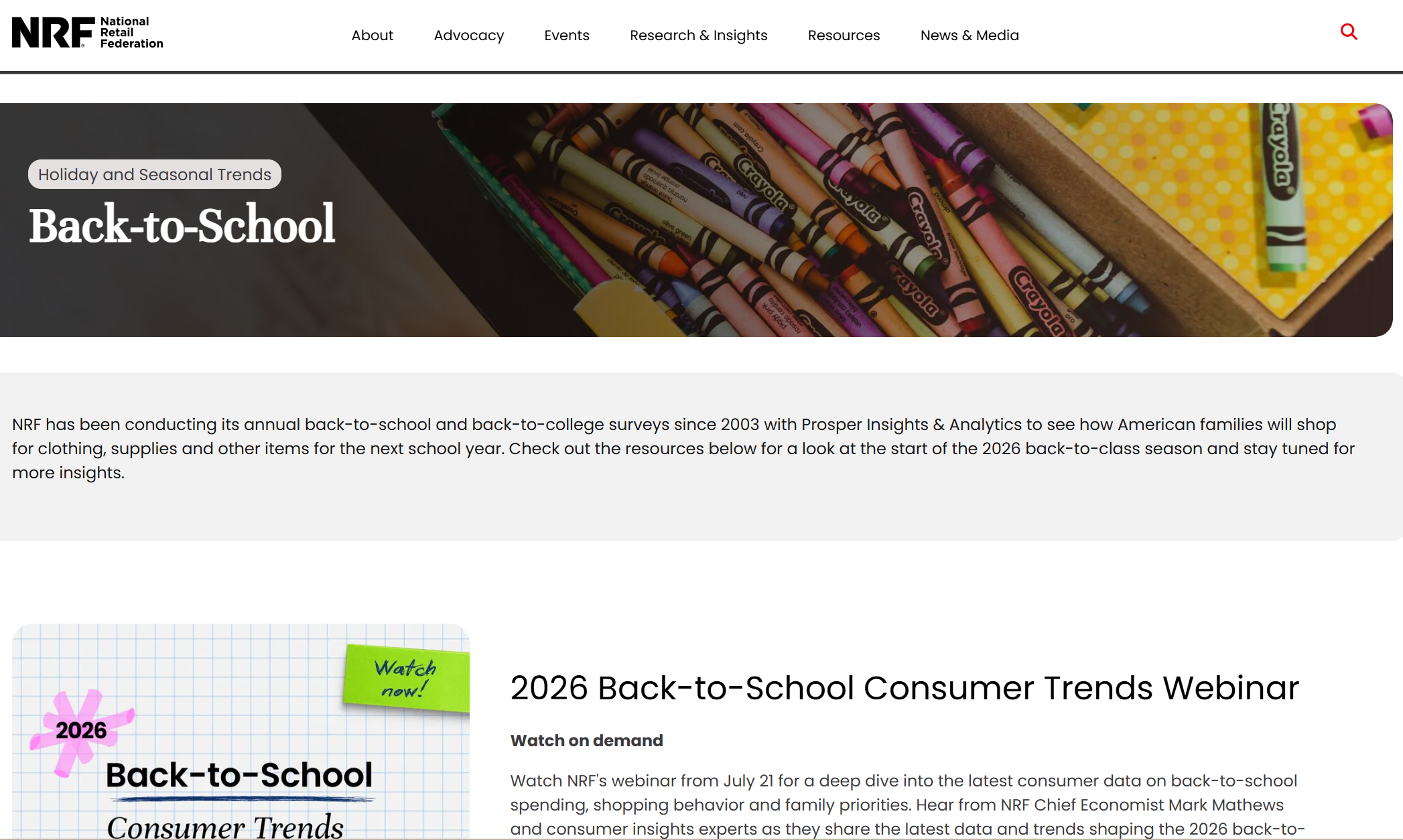 Back-to-School Retail Trends